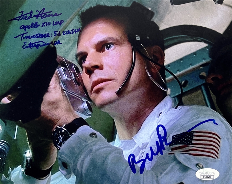 Apollo 13: Bill Paxton & Fred Haise Unique Signed 8" x 10" Color Photo (JSA Sticker)