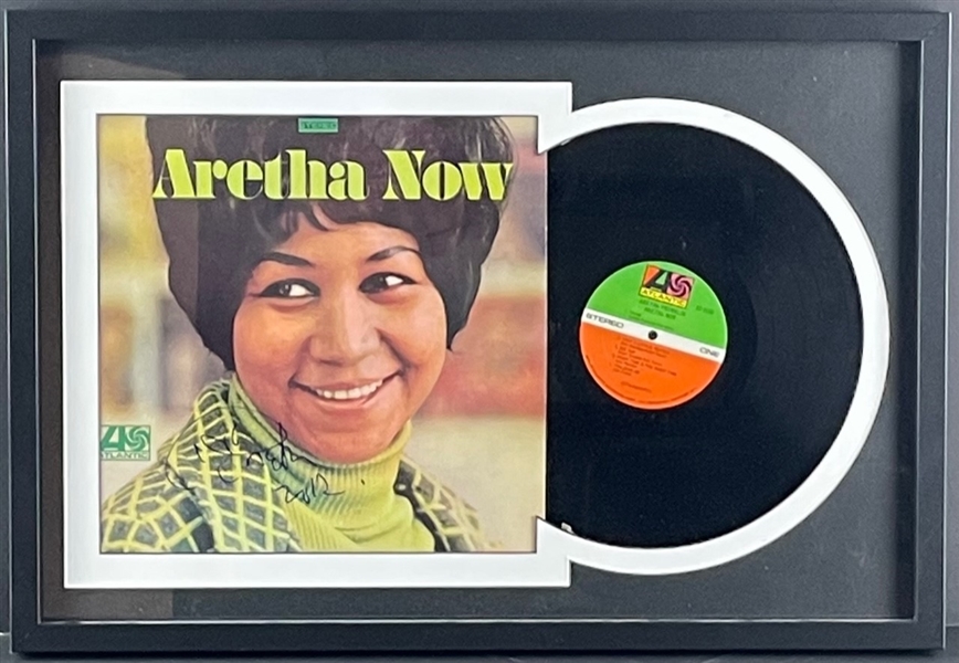 Aretha Franklin Signed & Framed "Aretha Now" Album w/ Vinyl (Beckett LOA)