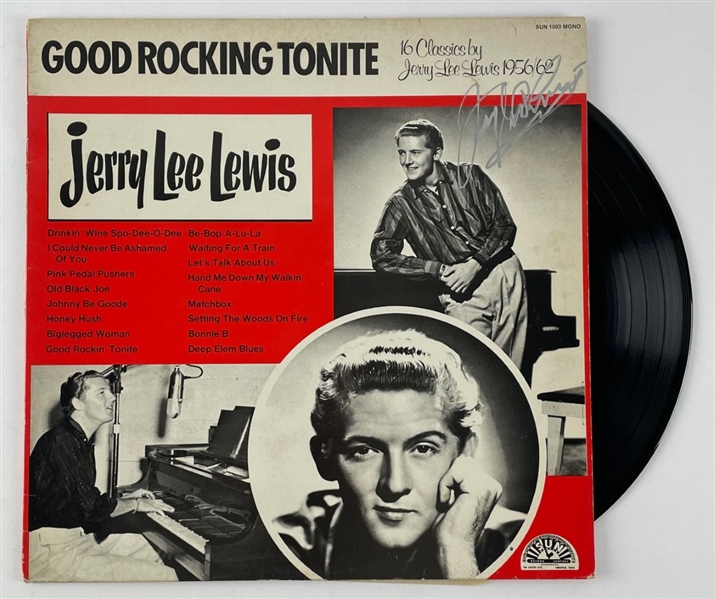 Jerry Lee Lewis Signed "Good Rocking Tonight" Album (JSA)