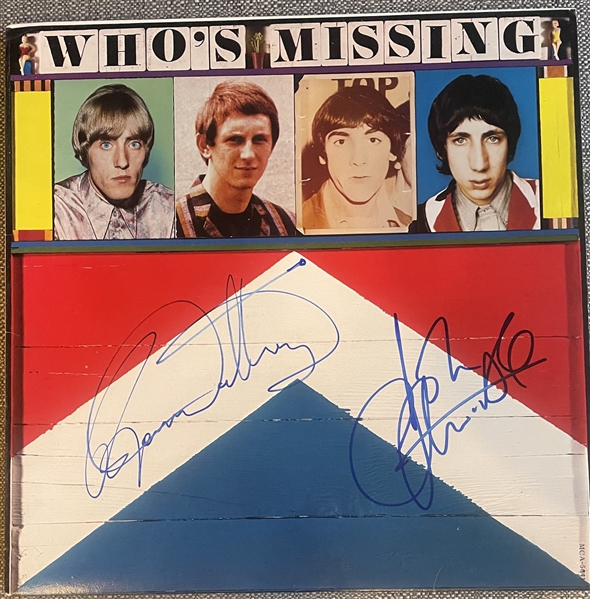 The Who: Daltrey & Entwistle Dual-Signed “Whos Missing” Album Record (PSA Authentication) 