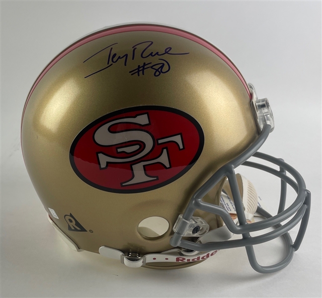 Jerry Rice Signed 49ers Proline Helmet (Third Party Guaranteed)