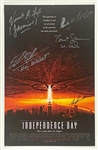 Independence Day Cast-Signed 11” x 17” Mini Poster (4 Sigs) (Third Party Guaranteed) 