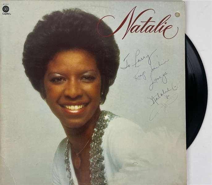 Natalie Cole Signed "Natalie" Album Cover w/ Vinyl (REAL LOA)