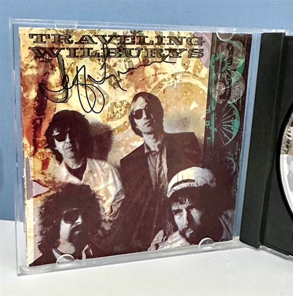 Jeff Lynne Signed IN-PERSON Traveling Wilburys CD (Third Party Guarantee)