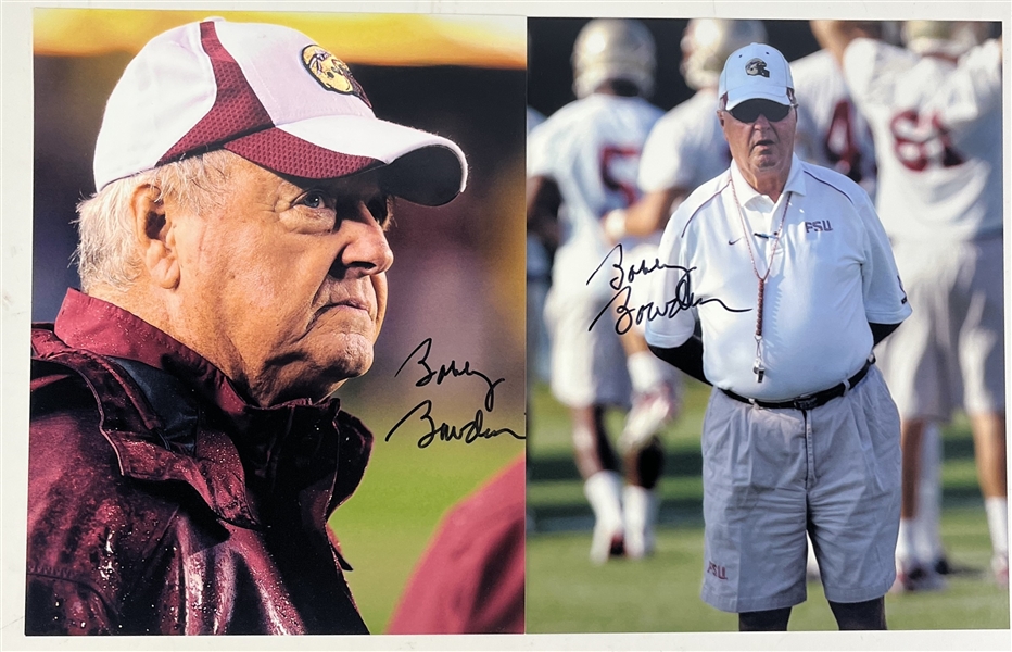 Lot of 12 Bobby Bowden Signed 11" x 14" Color Photos (Third Party Guaranteed)