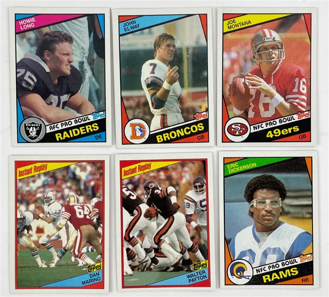 1984 Topps Partial Football Trading Card Set w/ Elway Rookie, Marino, Montana, ETC (305/396)