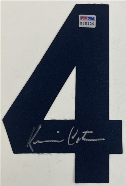 Kevin Costner Signed For Love of the Game Jersey Number (4) (PSA/DNA)