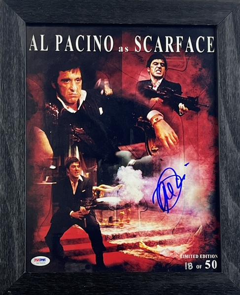 Al Pacino Signed & Framed Ltd. Ed. Scarface Print (PSA/DNA)