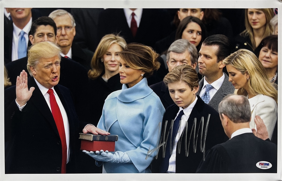 President Donald Trump Signed 12" x 18" Photograph (PSA/DNA)