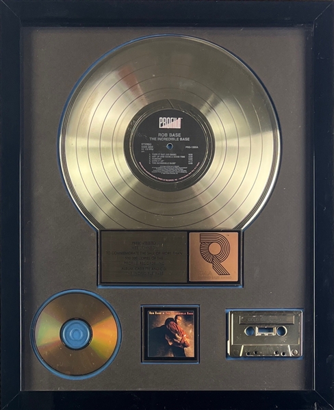 Robb Base "The Incredible Base RIAA Award Presented to Wes Johnson