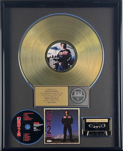 DJ Quik Way 2 Fonky RIAA Award Presented to Benny Glickman