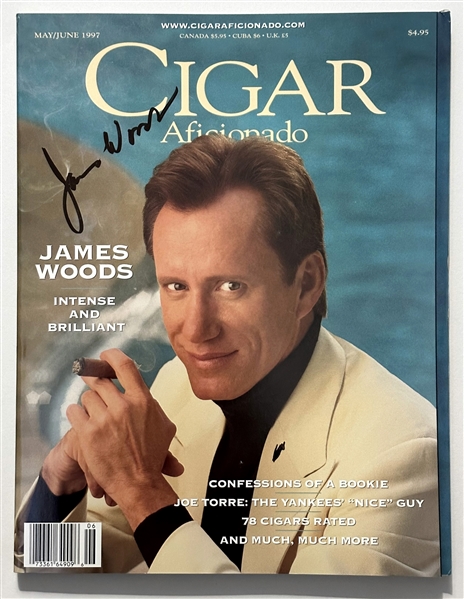 James Woods Signed IN-PERSON 1997 Cigar Aficionado Magazine (Third Party Guarantee)