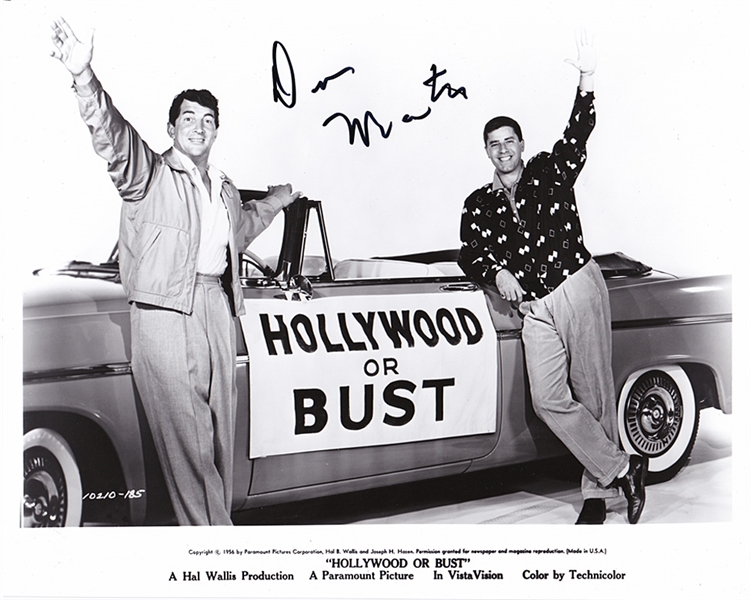 Dean Martin IN-PERSON Signed 8x10 Photo (Third Party Guarantee)