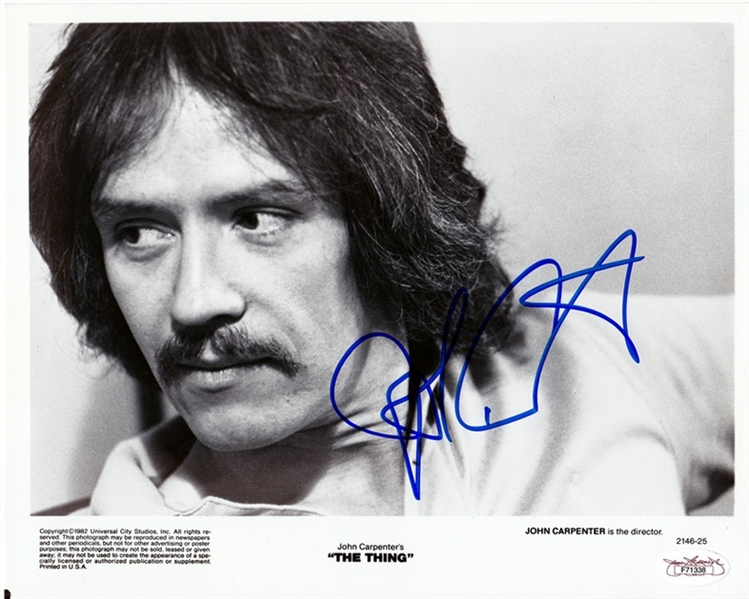 Director JOHN CARPENTER Signed 8x10 Photo from "THE THING" (JSA)