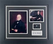 President John Quincy Adams Written Page Segment in Custom Framing (JSA LOA)