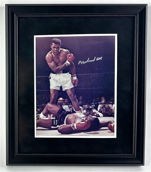 Muhammad Ali Signed 8" x 10" Photo from Liston "Phantom Punch" in Framed Display (Beckett/BAS LOA)