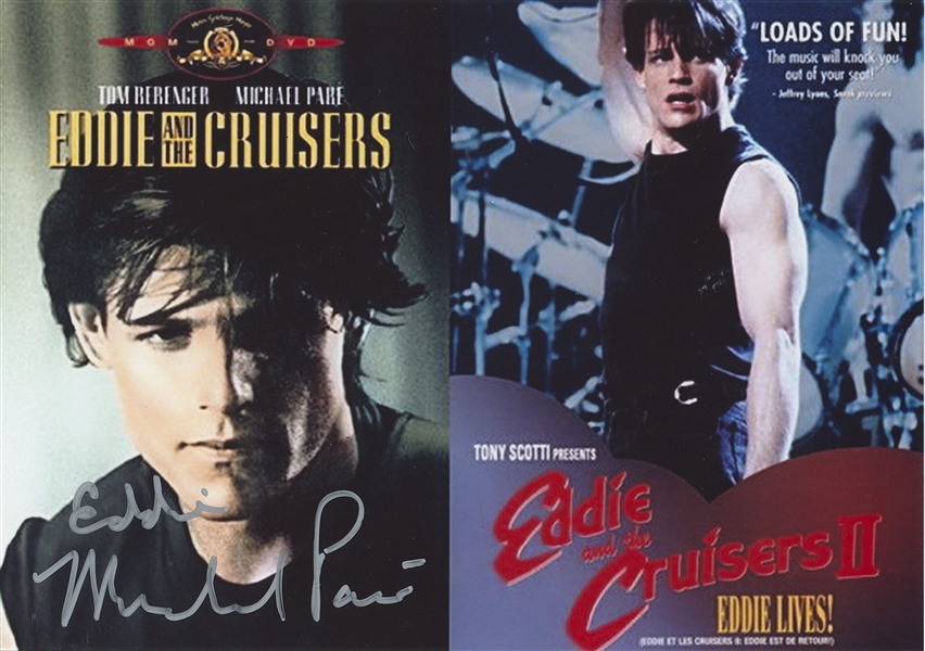 Eddie & The Cruisers: Michael Pare Signed 10”x 8” Photo (Third Party Guaranteed)