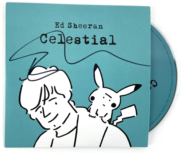 Ed Sheeran Signed "Celestial" CD Insert (Third Party Guarantee)