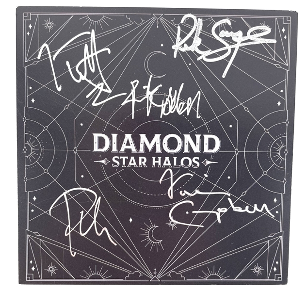 Def Leppard Group Signed "Diamond Star Halos" CD Cover (Third Party Guarantee)