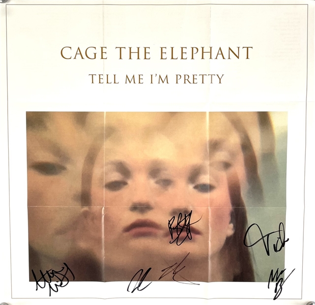 Cage The Elephant: Group Signed Poster (Third Party Guarantee)