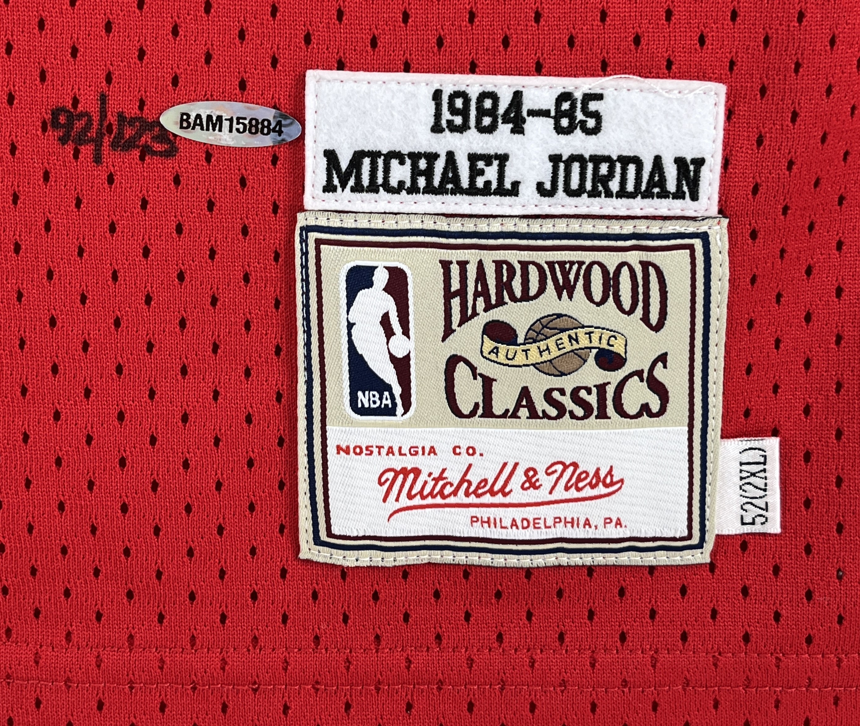 Michael Jordan Signed LE Authentic Mitchell & Ness 1984-85 Bulls Rookie  Jersey with ROY Patch #120/123 (UDA COA)