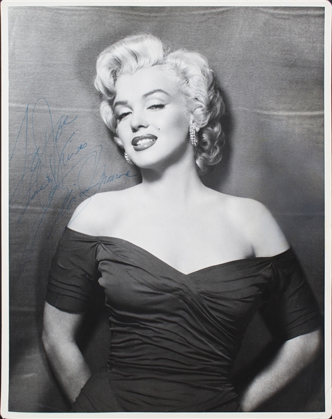 Marilyn Monroe Spectacular Signed & Inscribed 11" x 14" Portrait Photograph - One of the Finest in Existence! (PSA/DNA)