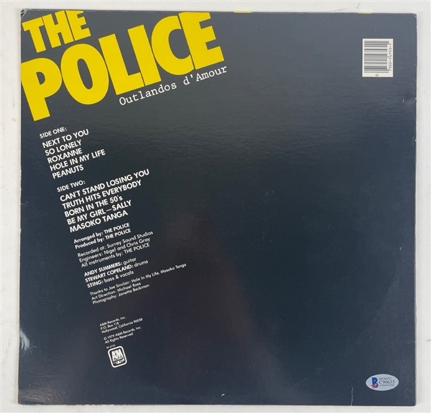 The Police: Stewart Copeland Signed Album (Beckett/BAS)