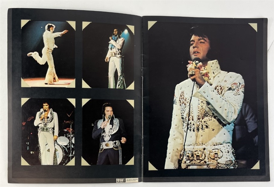 Elvis Presley Concert Worn Scarf from 2-14-1977 Show @ St Petersburg FL w/ Concert Tickets, Program & Button