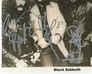 Black Sabbath: Group Signed 8 x 10 Promo Photo (Epperson/REAL)