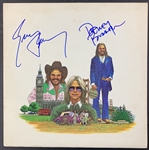 America: Dewey Bunnell & Gerry Beckley Signed Greatest Hits Album Cover (Beckett/BAS)