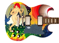 Eric Clapton Signed Custom Graphic Guitar (ACOA)