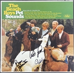 The Beach Boys Group Signed "Pet Sounds" Record Album Cover with Johnston, Love & Jardine (Beckett/BAS)