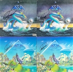 Asia: Lot of 4 Geoff Downes Signed Album Covers (Third Party Guaranteed)