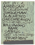 Red Hot Chili Peppers :: Anthony Kiedis Handwritten & Band Signed 1985 Set List with Hillel Slovak! (Epperson/REAL LOA)
