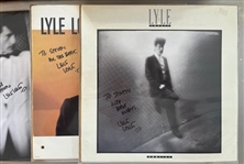 Lyle Lovett Lot of Three Signed Albums (Third Party Guaranteed)