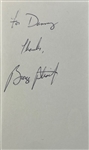 George Strait Signed & Inscribed 3" x 5" Segment (JSA COA)