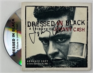 Johnny Cash Signed Dressed in Black CD Sleeve w/ Disc (JSA LOA)