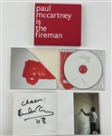 The Beatles Complete Autograph Lot w/ 3.5 x 4.5 Award Show Placeholder & CD Insert (Tracks Ltd. LOA)(Beckett LOA)