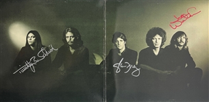 Eagles: Group Signed The Long Run Album Cover w/ Vinyl (4 Sigs)(JSA LOA)