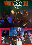 Motley Crue: Group Signed 20.5 x 29 Poster (4 Sigs)(Epperson/REAL LOA)