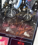 Motley Crue: Group Signed 11 x 30 'Get Crued' Poster (4 Sigs)(Epperson/REAL LOA)