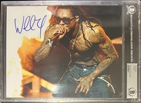 Lil Wayne Signed 8 x 10 Color Photo (Beckett/BAS Encpasulated & Beckett LOA)
