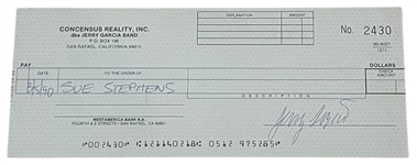 Jerry Garcia Signed Check (Roger Epperson/REAL Authentication) 