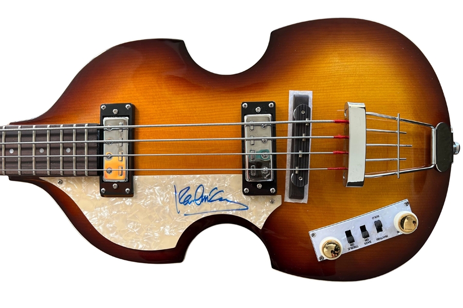 The Beatles: Paul McCartney In-Person Signed Hofner Bass Guitar (Frank Caiazzo Authentication) (Third Party Guaranteed)