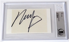 Crosby, Stills, Nash, & Young Signed 3” x 5” Card Signature Set (Beckett/BAS Encapsulated & JSA LOA)