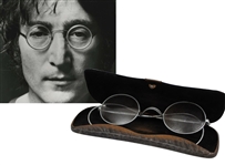 Beatles: John Lennon’s Personally Owned and Worn Round-Wire Eyeglasses (Beatles Press Secretary Tony Barrow Provenance) 