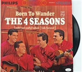 Frankie Valli Signed The 4 Seasons Album Cover w/ Vinyl (JSA)
