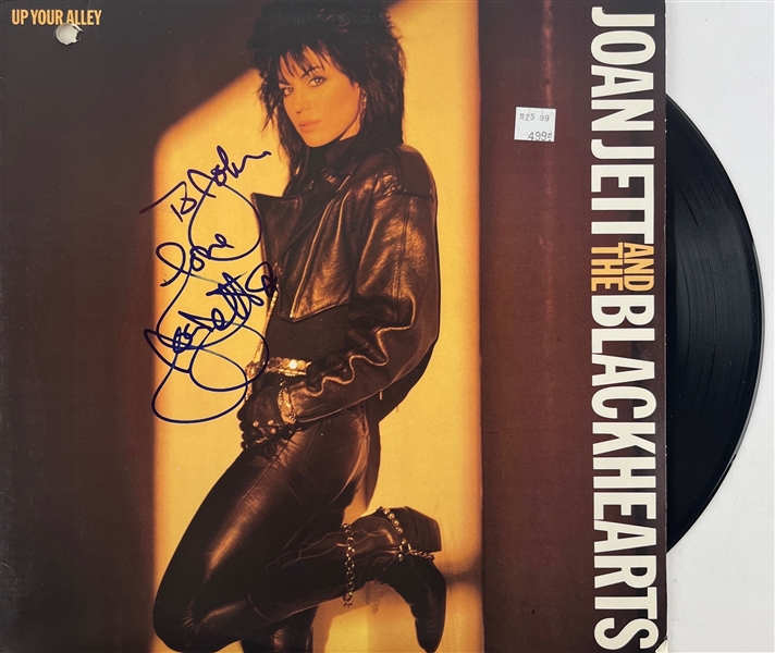 Joan Jett Signed “Up Your Alley” Promo Album Cover w/ Vinyl (Beckett/BAS)