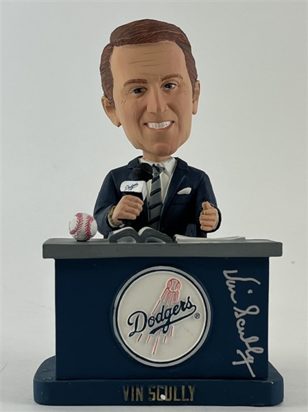 Vin Scully Signed Limited Edition Bobblehead (PSA/DNA)