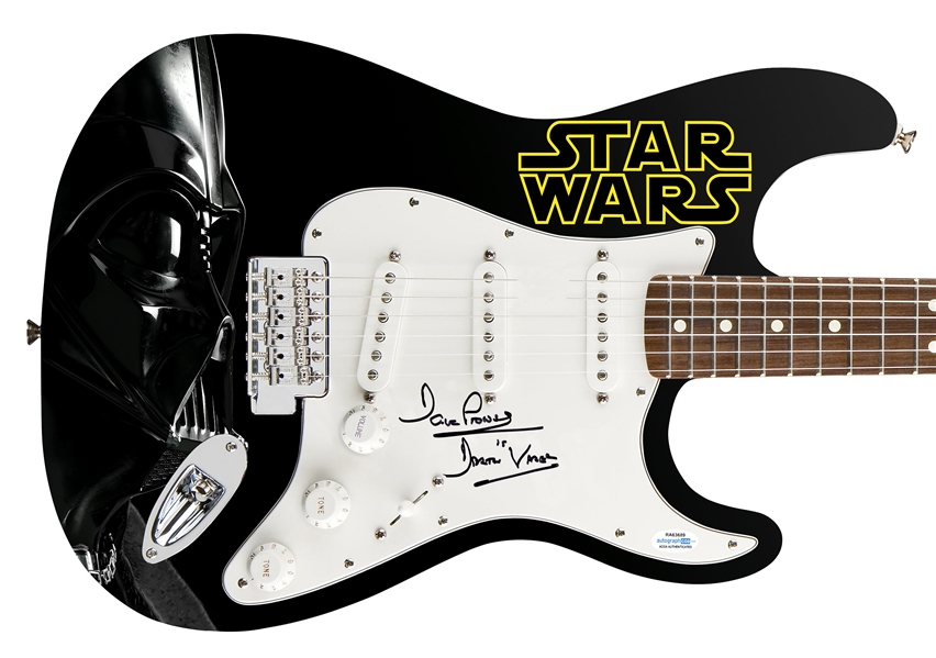 Star Wars: Dave Prowse Signed Custom Graphic Guitar (ACOA)